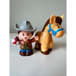 Fisher-Price Little People Farmer & Horse Animal Figure